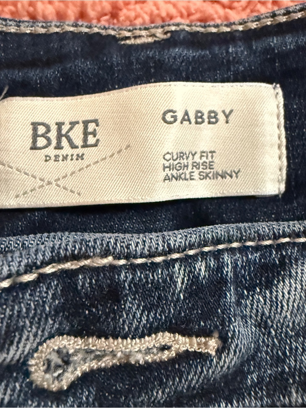 BKE Gabby High-Rise Ankle Skinny Jeans - Dark Blue